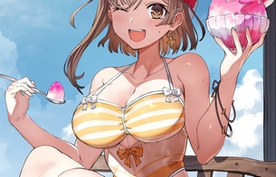 『ライザのアトリエ』ライザのムチムチおっぱいのとんでもエロ描き下ろし水着イラスト！