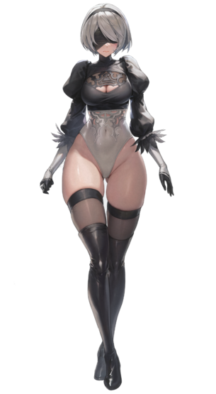 【画像】ニーアオートマタの「2B」ってこれ以上ないほどの完璧なキャラデザだよね
