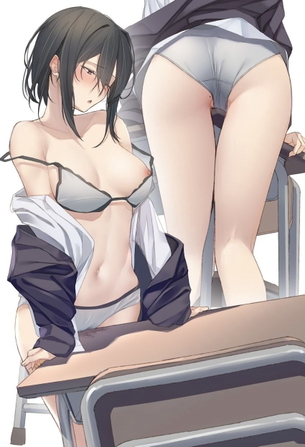 「イくとこみられちゃうっ♡」見つかってもヤメラレナイ？ｗ 机の角とかにアソコ擦り付けちゃう『角オナ』画像♪