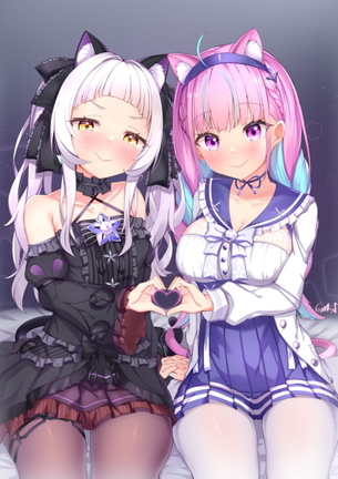 【湊あくあ】あくしおてぇてぇな画像とかエッチな画像とか【紫咲シオン】