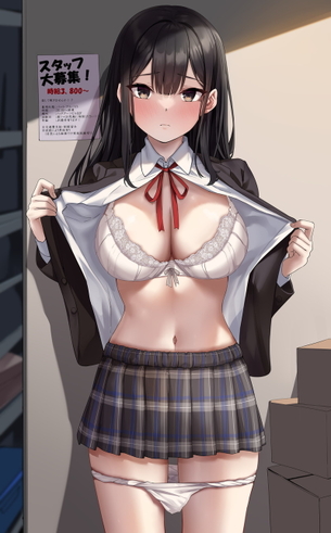 【二次】エッチで可愛いブラジャーを付けた女の子のエロ画像 Part６４
