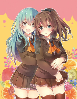 【艦隊これくしょん／艦これ】ギャルとお嬢のデコボコ百合カップルｗ 鈴谷×熊野（すずくま）二次エロ画像集【レズ艦娘】