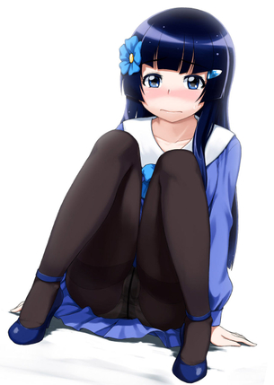 【ストッキング】むっちりフトモモと透けたパンツが織りなすエロスｗ パンスト少女のエロ萌え画像集 Part.03【二次パンチラ】