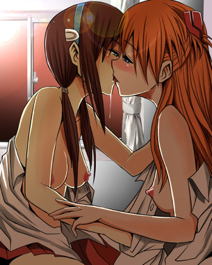 【エヴァ】何だかんだで離れられない百合パートナーｗ レズってるアスカ×マリ二次エロ画像集【マリアス】
