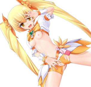 【ハートキャッチプリキュア！】柔肌巨乳の男装淑女キュアサンシャイン（明堂院いつき）の二次エロ画像集【ハトプリ】