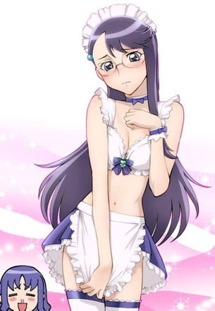 【ハートキャッチプリキュア】月明かりに冴えるスレンダーボディｗ メガネっ娘のキュアムーンライト（月影ゆり）二次エロ画像集【ハトプリ】
