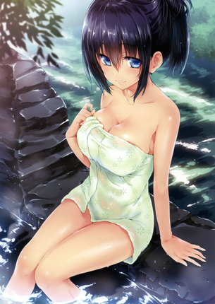 【バスタイム】お風呂に入ってリラックスタイム満喫中な少女のエロ萌え画像集 Part.08【二次入浴】