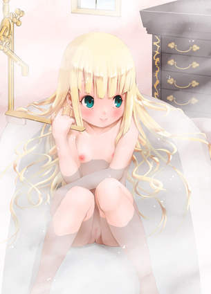 【バスタイム】お風呂に入ってリラックスタイム満喫中な少女のエロ萌え画像集 Part.04【二次エロ】
