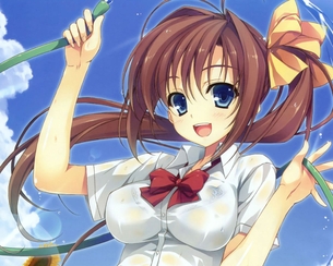 エロ画像】透け透けのエロい画像　梅雨時の制服の女の子をおっかければいいですか!?