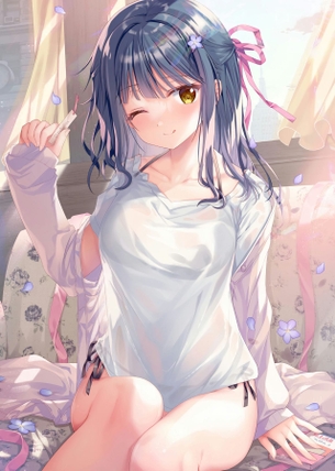 【二次元】ウインクしている女の子のエロ画像 Part.7 50枚