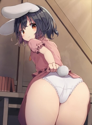 [東方][エロ画像]因幡てゐ(いなばてゐ)が純白パンツで煽ってきたよ～♪