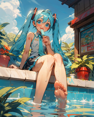 【AIイラスト】初音ミクのAI画像まとめ【アニメ調】 Part 2 [AI Generated]