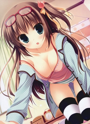 縞パン履いた女の子の画像　その2