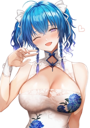【二次元】青髪美少女のエロ画像 Part.14 50枚