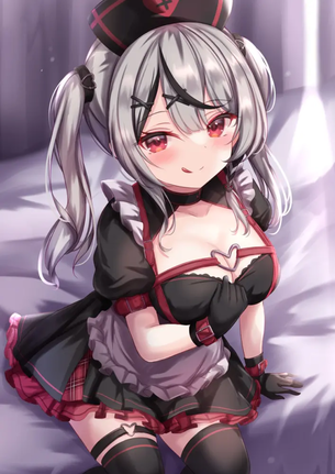 ツインテールの可愛い二次元画像。