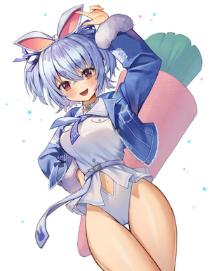 【バーチャルyoutuber】兎田ぺこらがオナニーしているのを想像して即抜き二次エロ画像