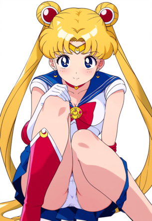 [セーラームーン][エロ画像]月野うさぎ(つきのうさぎ)が純白パンツで誘ってきたよ♪