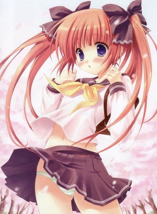 縞パン履いた女の子の画像　その5