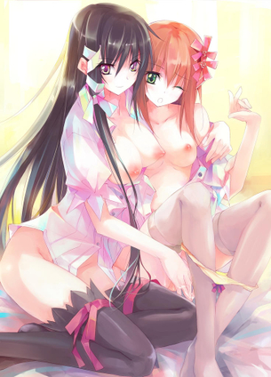 【百合】女の子同士で手マン貝合わせ 禁断のレズ少女エロ萌え画像集 Part.56【二次ゆり】