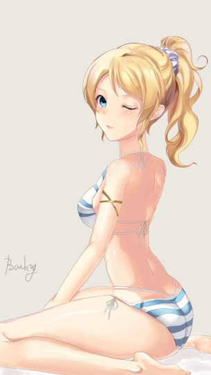 縞パン履いた女の子の画像　その1