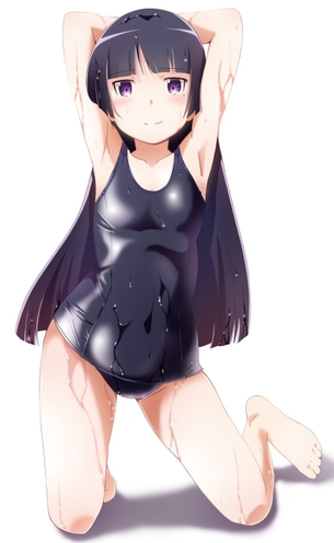 【スクール水着】地味な紺色が逆にエロスｗスク水少女二次エロ画像集 Part.04【競泳用水着】