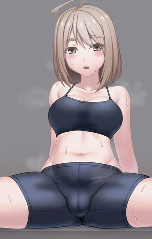 スパッツの二次フェチ画像。