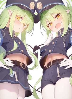 【二次エロ】ブルーアーカイブ（ブルアカ）のシュポガキこと橘ヒカリと橘ノゾミの画像まとめNo.01【20枚】