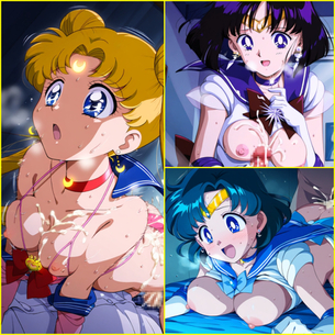 【画像】エロかわなセーラームーン達と月に代わってHしまくったらたまらん