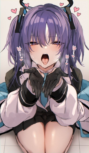 【二次】チンポ&顔射待ちで口を開けて舌を伸ばした表情がエロすぎるｗｗｗ Part4【画像】