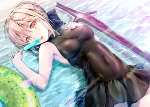 ノーブラの女の子の二次エロ画像！乳首が目立ちすぎｗ