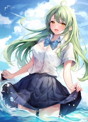 【非・微エロ】木曜日の緑髪美少女画像まとめ その２５３