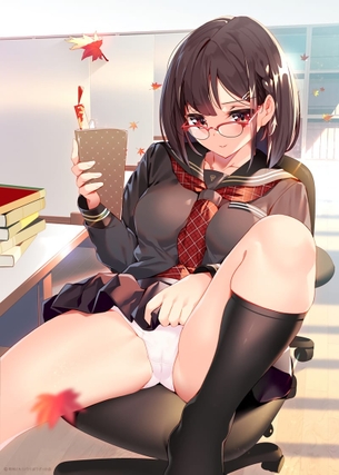 【二次元】メガネ・眼鏡女子のエロ画像 Part.9 50枚