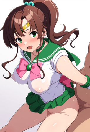 [セーラームーン][エロ画像]セーラージュピター(木野まこと)に背面座位で挿入したよ♪