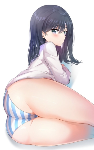 【二次】縞パン・しまぱん女子画像【エロ】　その２