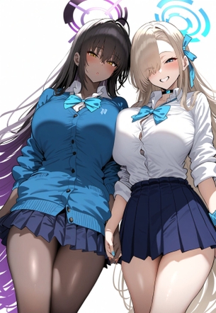 【画像】『ブルアカ』のエロ絵がめっちゃ多いこのコンビ好き