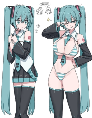 【悲報】爆乳の「初音ミク」のエロイラスト、急激に増加してしまう