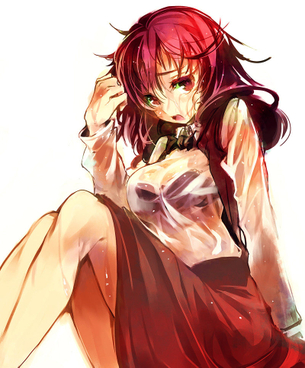 エロ画像】透け透けのエロい画像　梅雨時の制服の女の子をおっかければいいですか!?