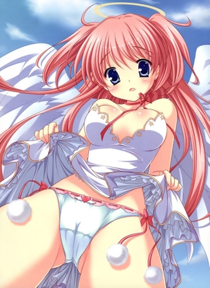 エロ画像】スカートとか洋服をたくしあげてエッチな部分を見せてくれてる女の子のエロ画像　スカートたくしあげたら大事な部分まで!?