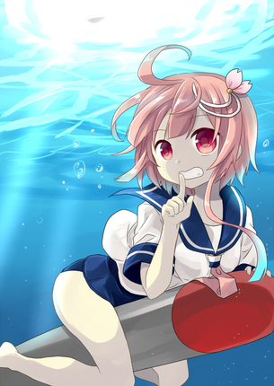 【艦これ】スク水セーラーで今日も明日もオリョクルｗ 潜水艦 伊58（ゴーヤ）画像集【二次エロ】