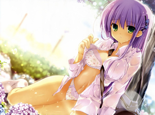 エロ画像】透け透けのエロい画像　梅雨時の制服の女の子をおっかければいいですか!?