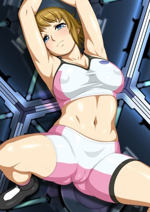 【ガンダムビルドファイターズ】スポブラ＆スパッツで豊満ボディを晒すガンプラ少女 フミナ先輩エロおっぱい画像集 Part.02【二次】