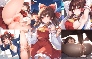 博麗神社巫女さんの霊夢ちゃんAIイラストエロ画像400枚まとめ！ [AI Generated]