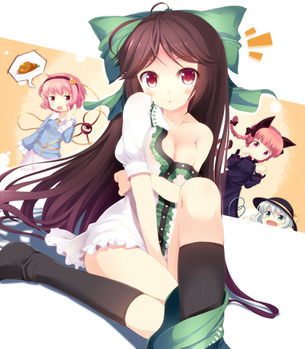 【東方Project】ちょいとおバカな灼熱の地獄鴉ｗ 淫乳揺れる霊烏路空二次エロ画像集【お空】