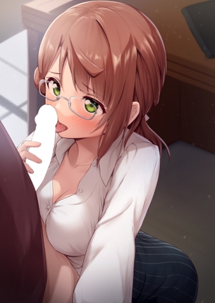 フェラチオの虹エロ画像