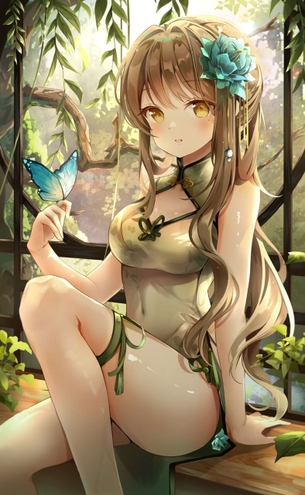 チャイナ服でしこれる二次画像ください！