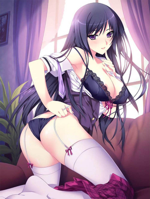 【黒パンツ】アダルティな黒い下着を穿いている少女の二次エロ画像集 Part.02【黒ブラ】