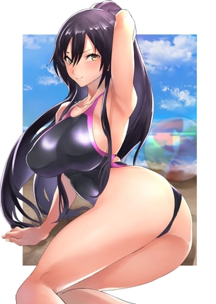 【二次元】競泳水着姿の美少女達のエロ画像 Part.18 50枚