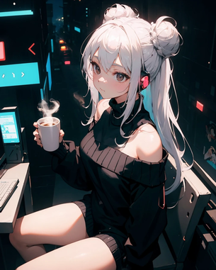 【AIイラスト】銀髪の女の子のAI画像まとめ【アニメ調】 Part 2 [AI Generated]