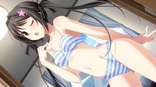 縞パン履いた女の子の画像　その4