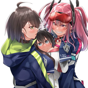 ハーレムの萌えイラスト